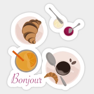 French Breakfast Sticker